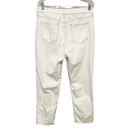 Elizabeth and James Size 31 White High Rise Vintage Straight Jeans - Picture 3 of 8